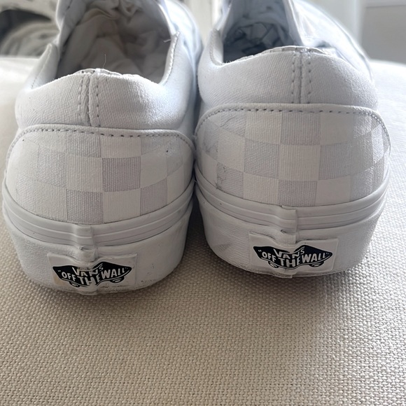 EUC Vans Off the Wall Slip-On Core Classic checkerboard true white size 8.5 - Picture 4 of 7